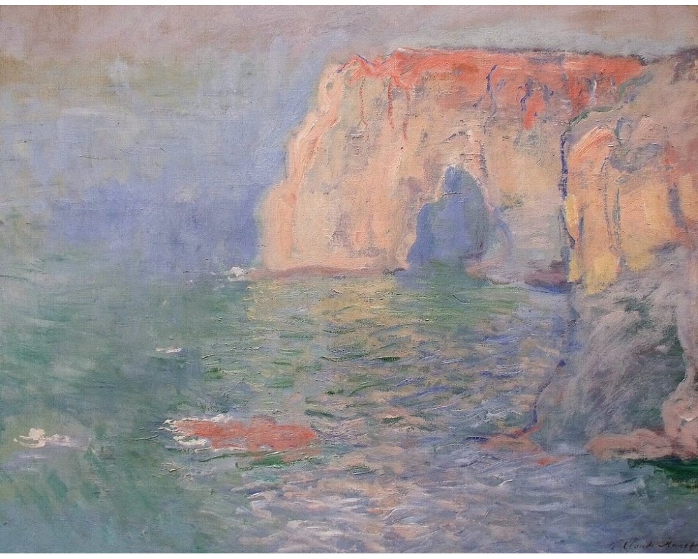 Étretat, the Manneporte, Reflection on Water