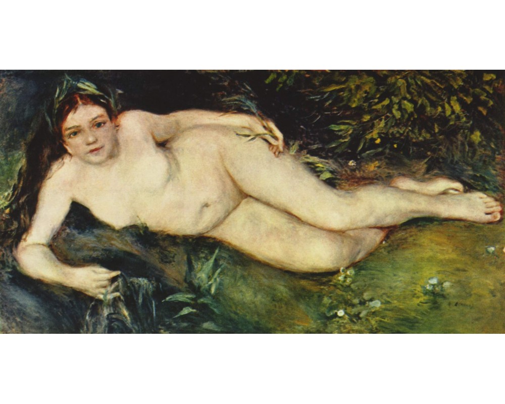 A Nymph by a Stream