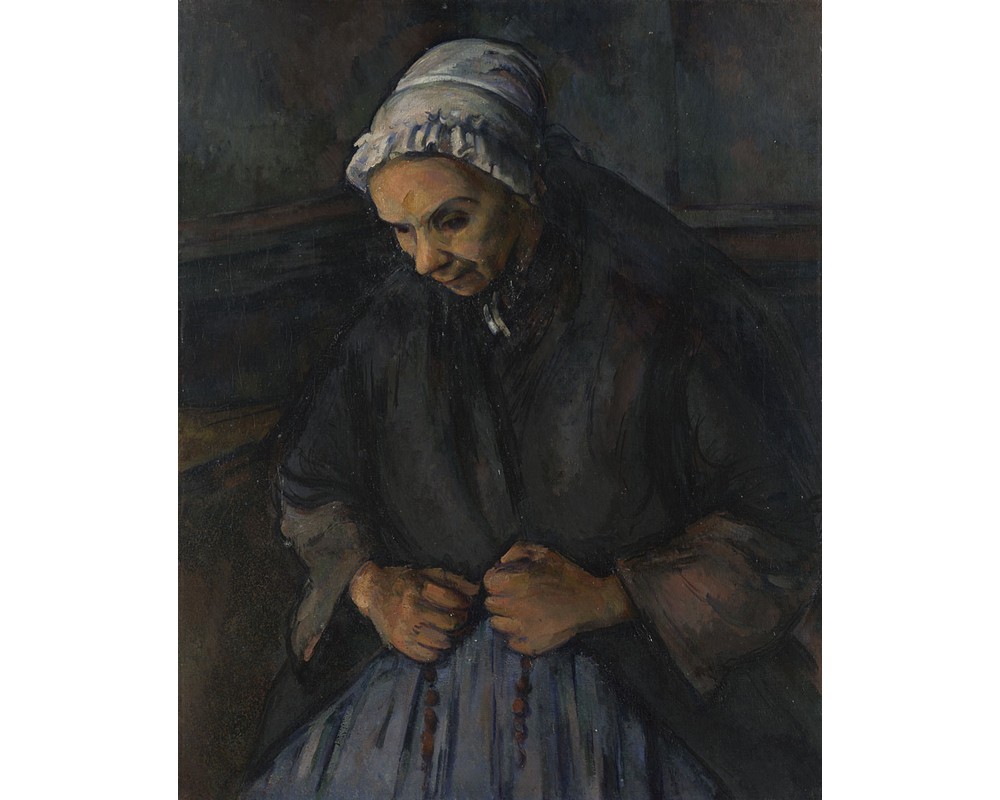 An Old Woman with a Rosary