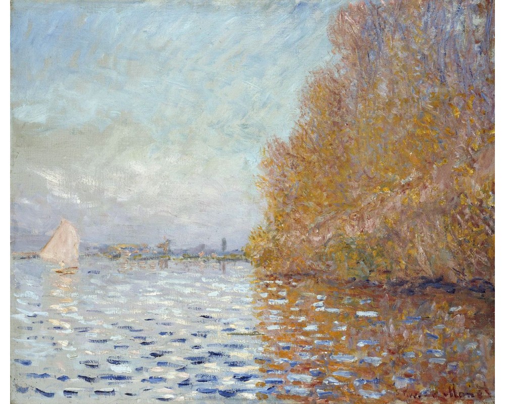 Argenteuil Basin with a Single Sailboat