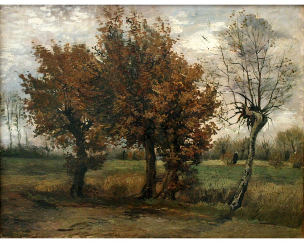 Autumn Landscape with Four Trees