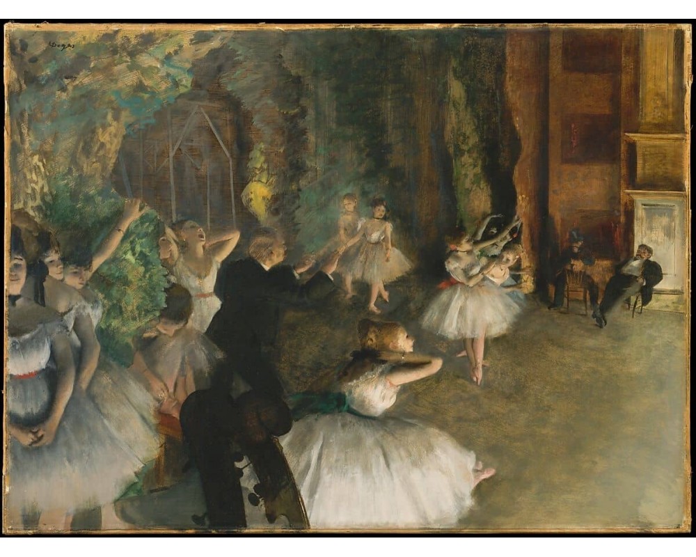 Ballet Rehearsal on Stage