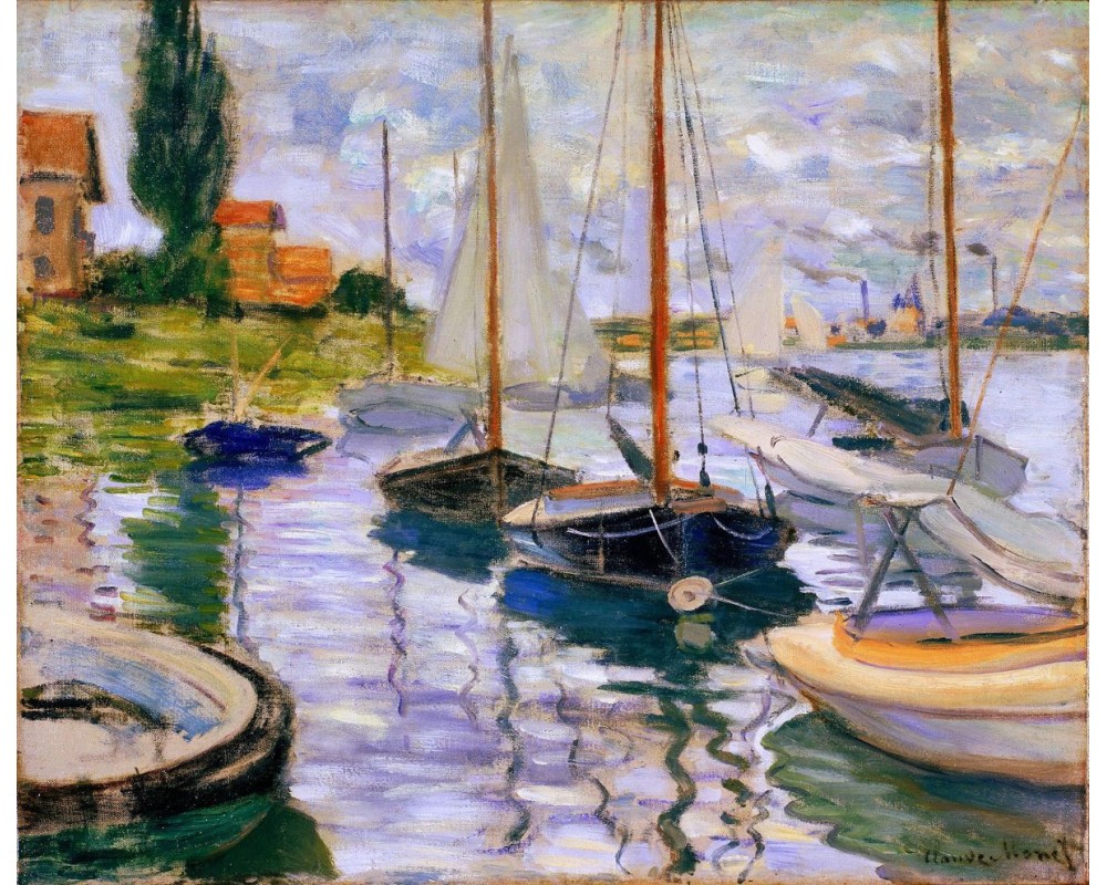 Boats on the Seine at Le Petit-Gennevilliers