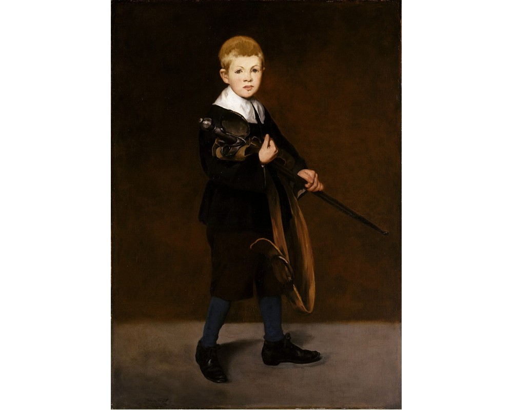 Boy Carrying a Sword