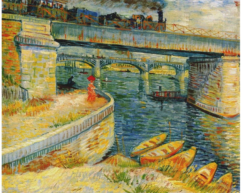 Bridges across the Seine at Asnières