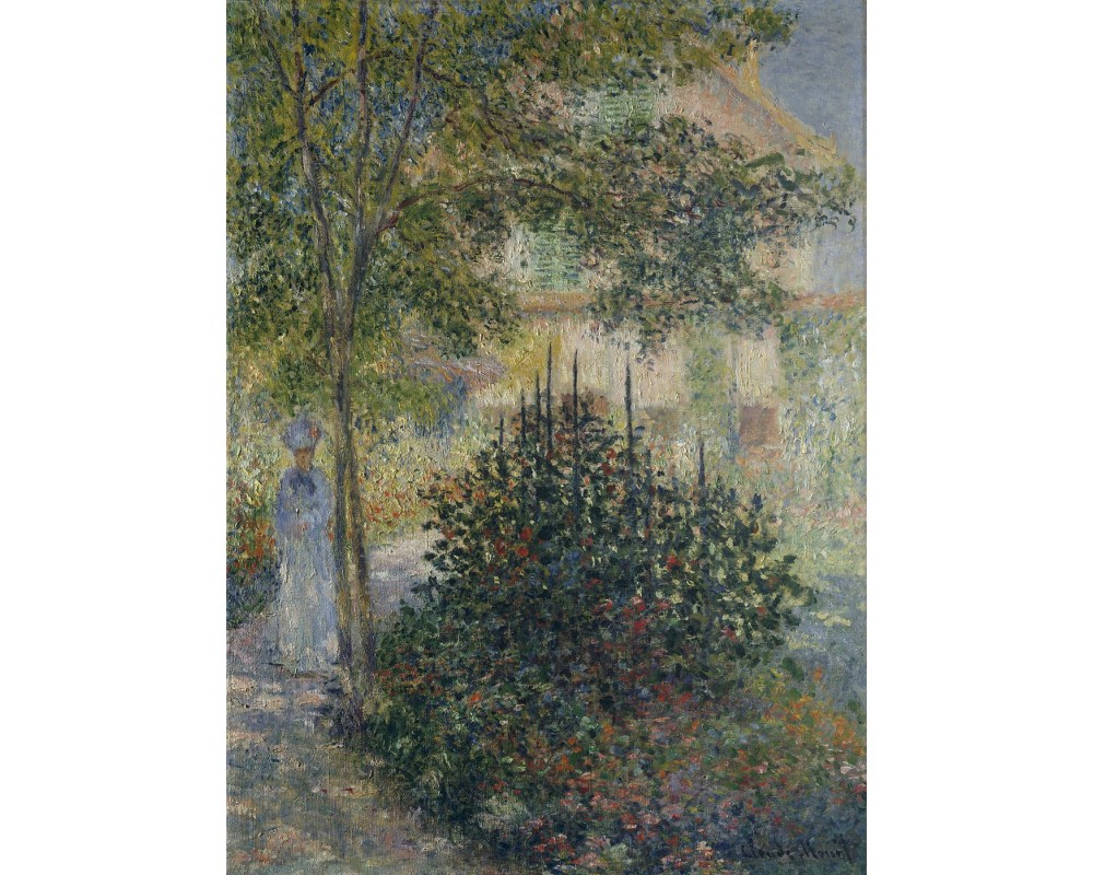 Camille Monet in the Garden at the House in Argenteuil