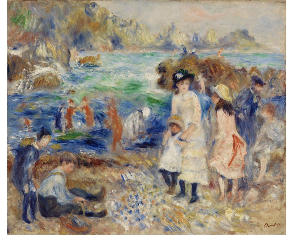 Children on the Beach of Guernsey