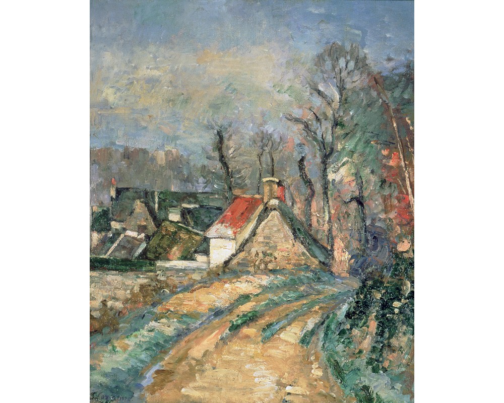 Cottages in Auvers-sur-Oise in Winter