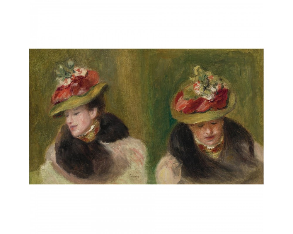 Double portrait of Jeanne Baudot by Pierre-Auguste Renoir