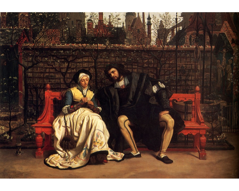 Faust and Marguerite in the Garden, 1861