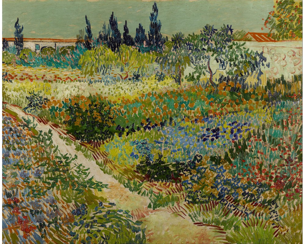 Flowering Garden with Path