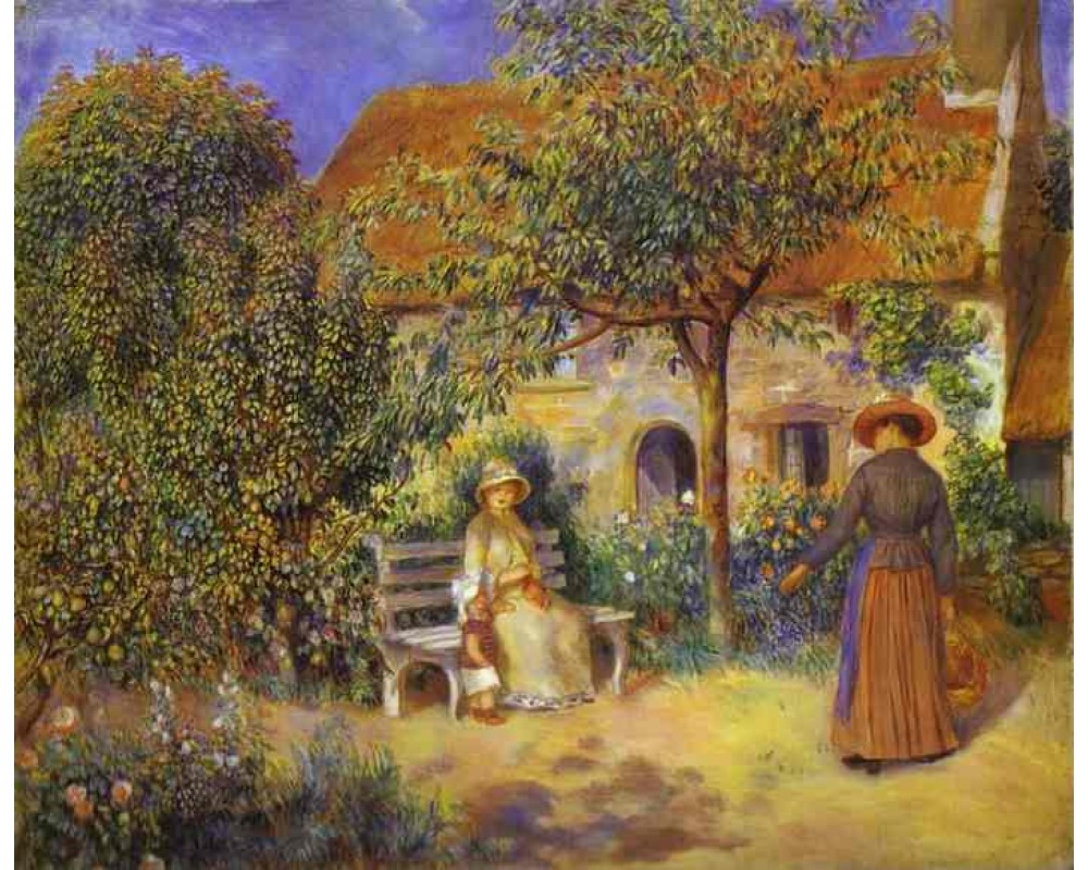 Garden Scene in Brittany