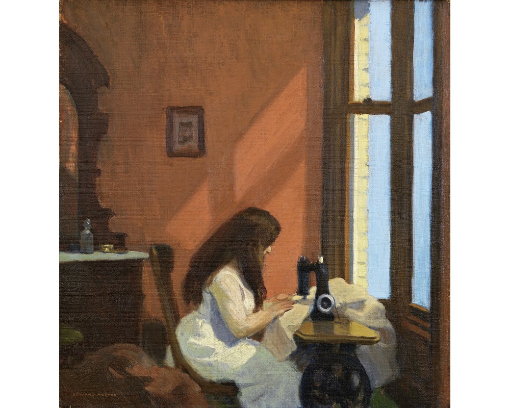 Girl at Sewing Machine