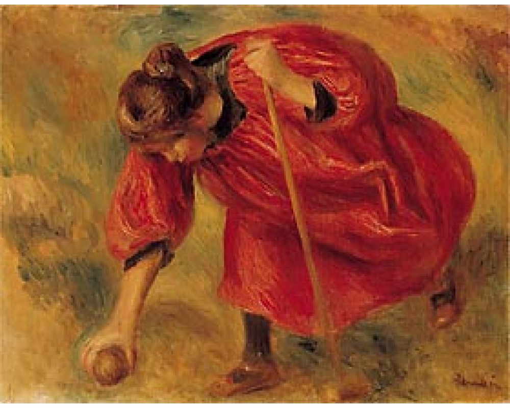 Girl Playing Croquet