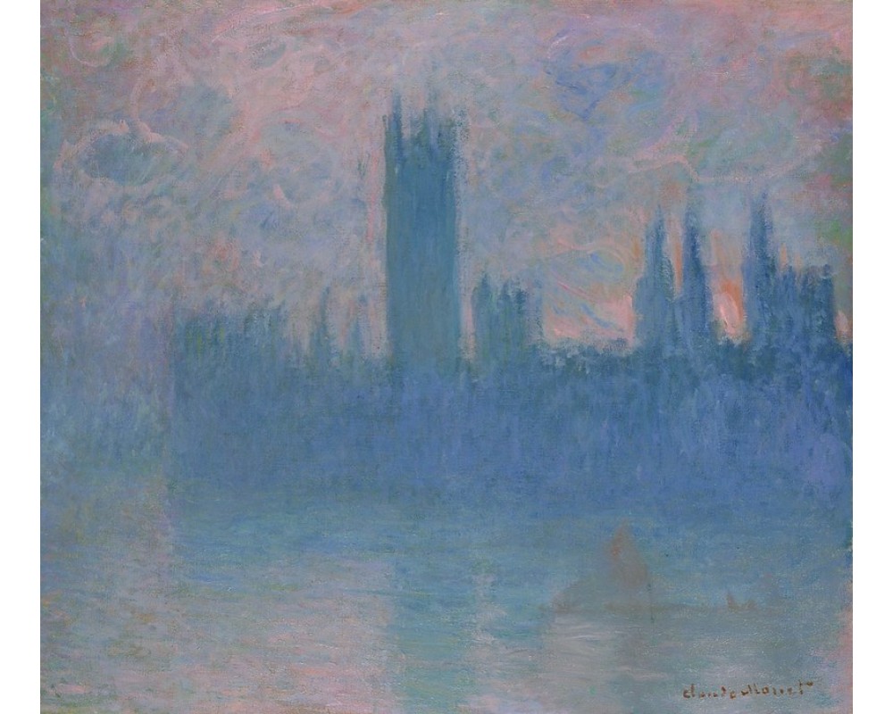 Houses of Parliament, London, Symphony in Rose