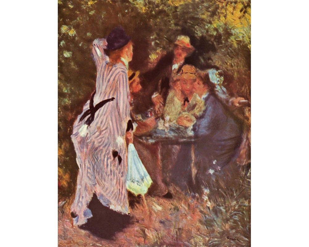 In the Garden - Under the Arbor at Moulin de la Galette