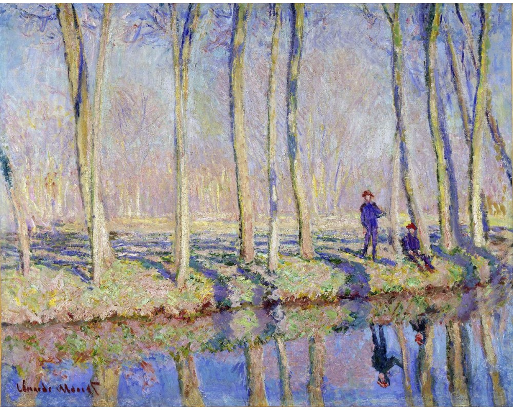 Jean-Pierre Hoschedé and Michel Monet on the Bank of the Epte