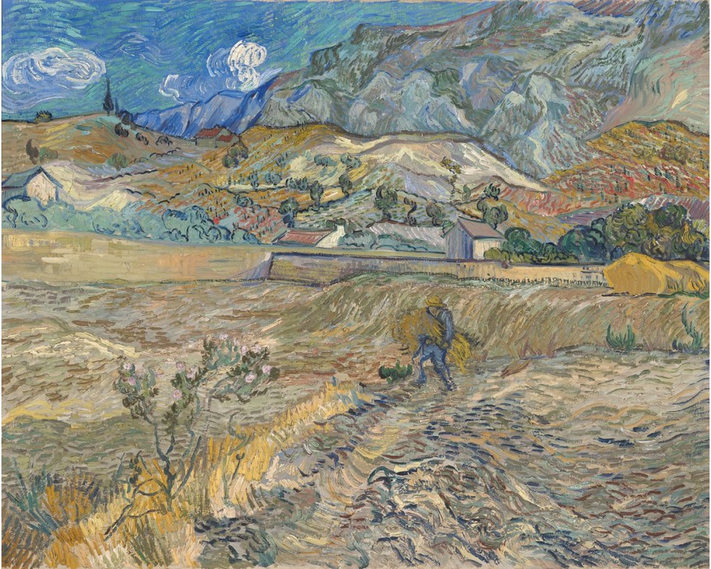 Landscape at Saint-Rémy (Enclosed Field with Peasant)