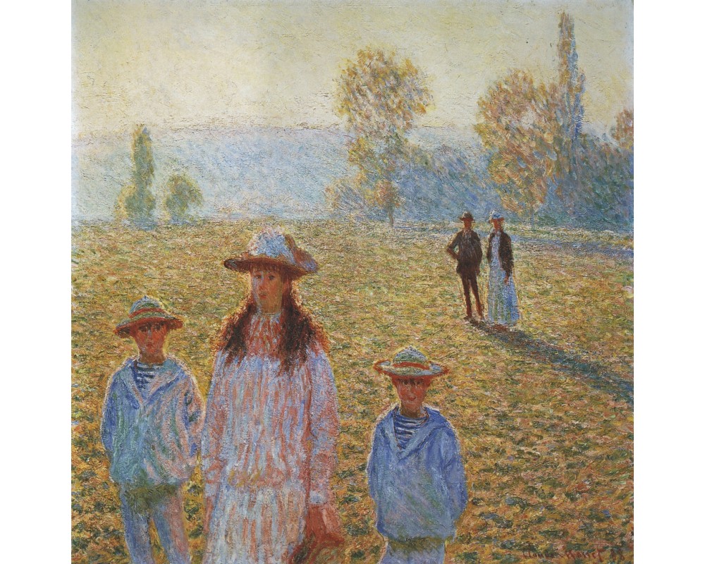 Landscape with figures, Giverny, figures in sunshine