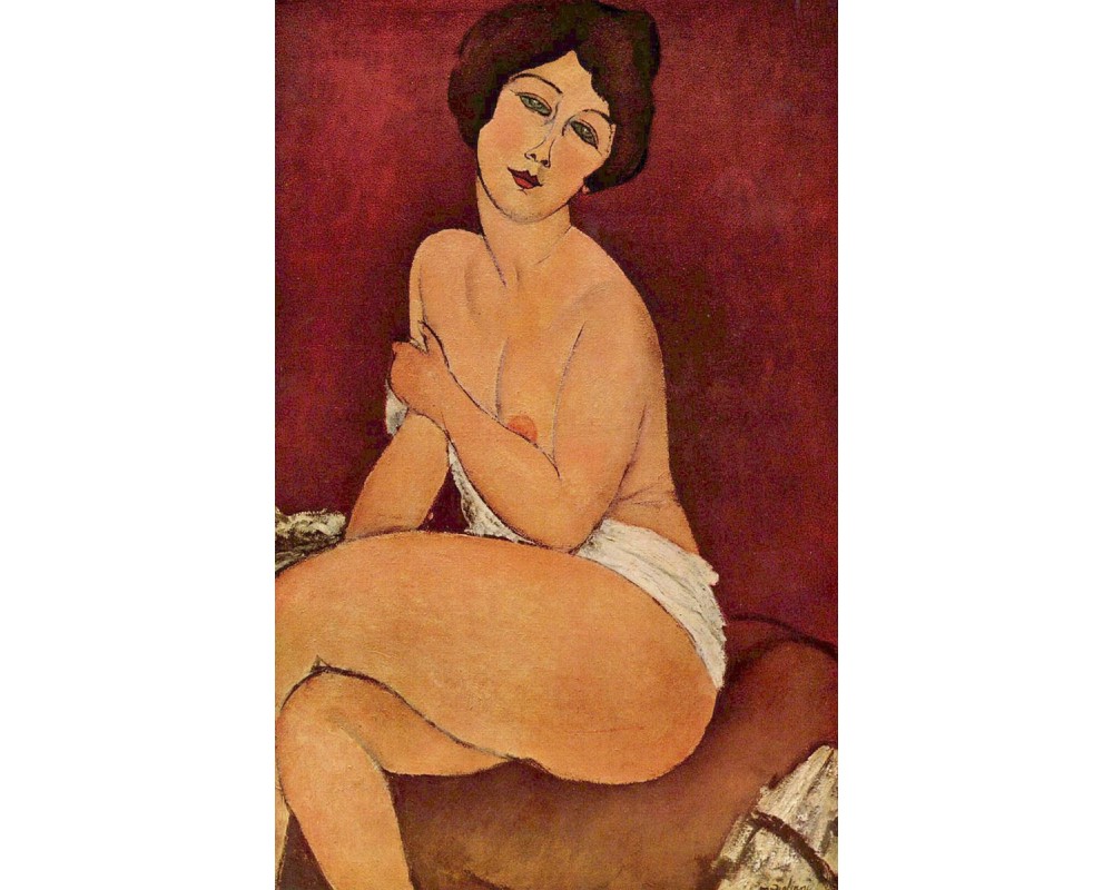 Nude Sitting on a Divan