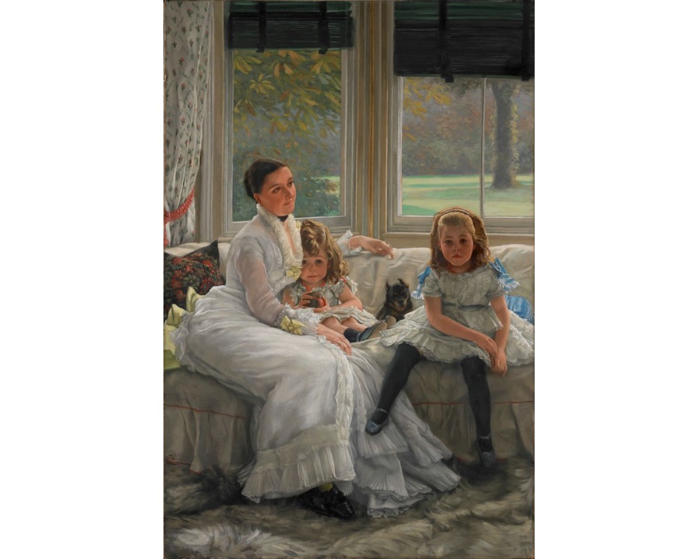 Portrait of Mrs Catherine Smith Gill and Two of her Children