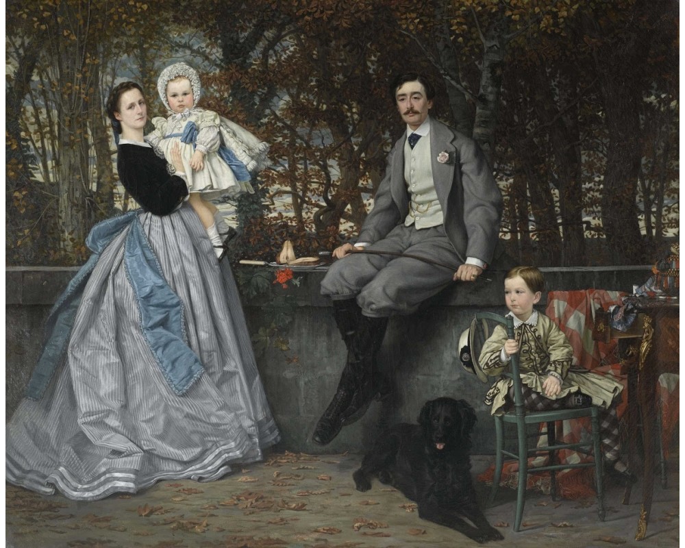 Portrait of the Marquis and Marchioness of Miramon and their children