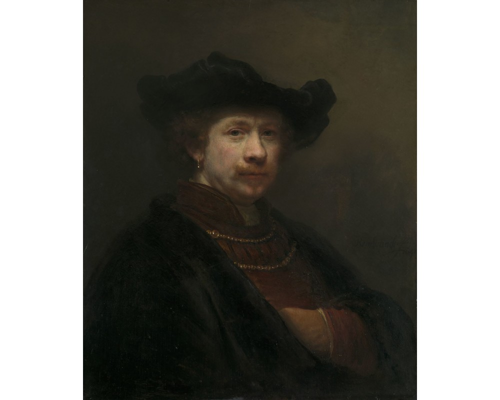 Self-Portrait with a flat cap (1642)