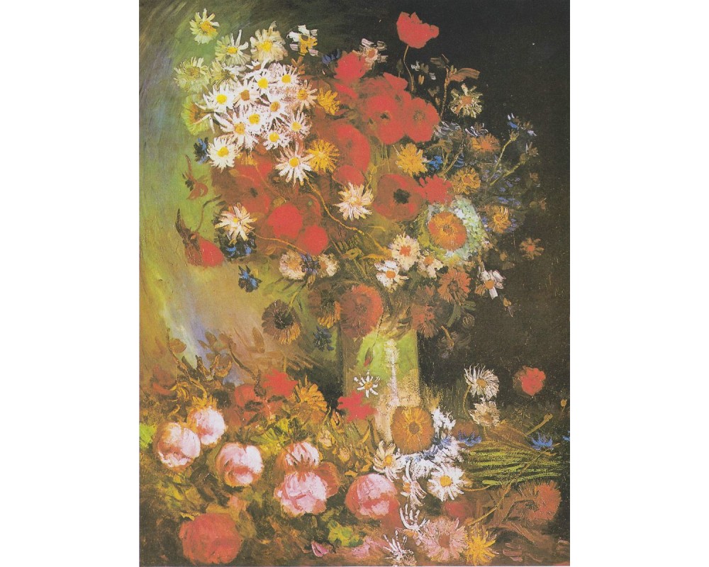 Still Life with Meadow Flowers and Roses