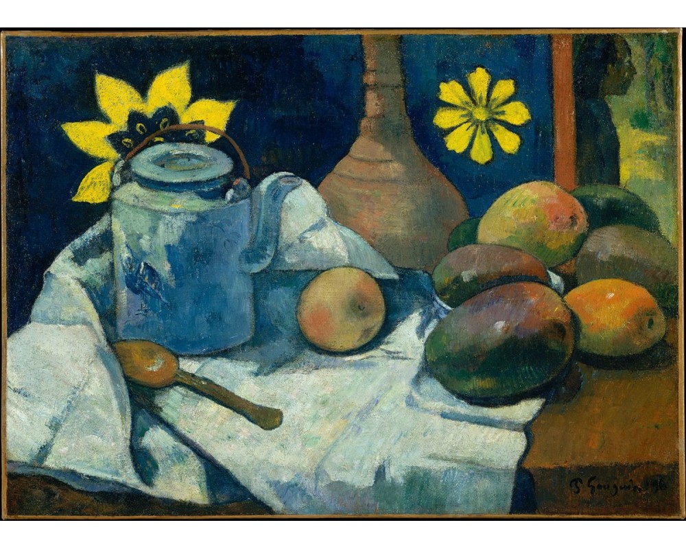 Still Life with Teapot and Fruit