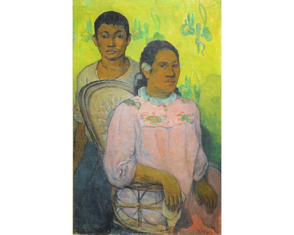 Tahitian Woman and Boy