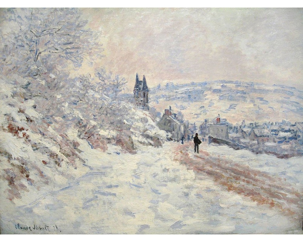 The Road to Vetheuil, Snow Effect