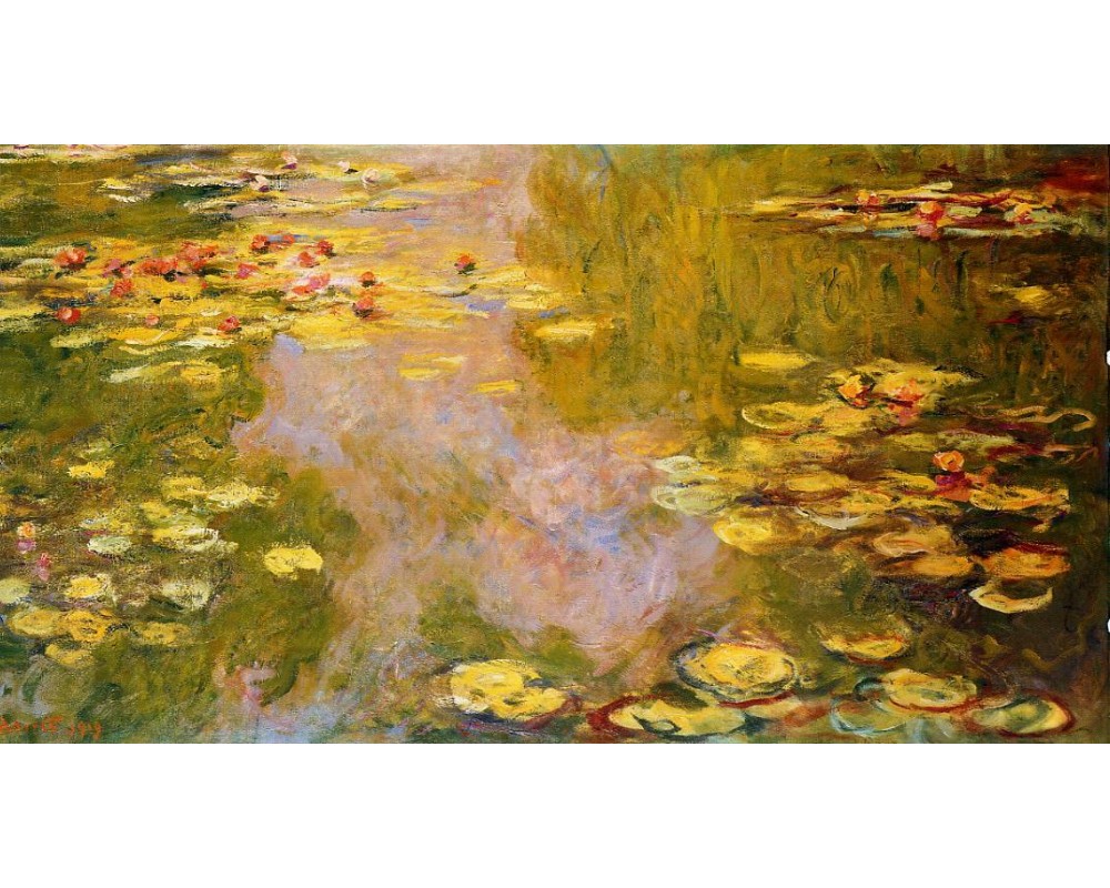 The Water-Lily Pond (left panel)