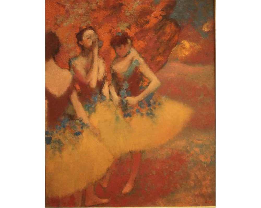 Three Dancers in Yellow Skirts