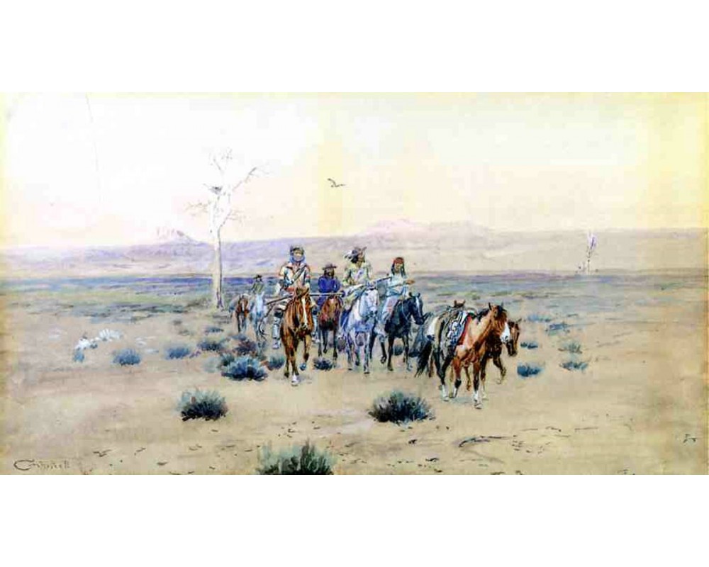 Trappers Crossing the Prarie