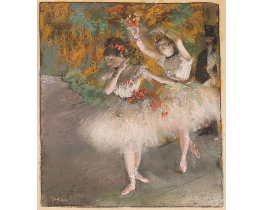 Two Dancers Entering the Stage