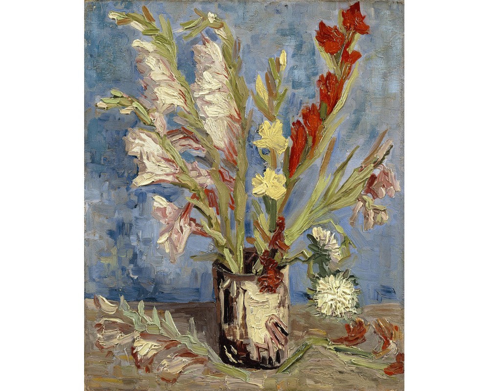 Vase with Gladioli