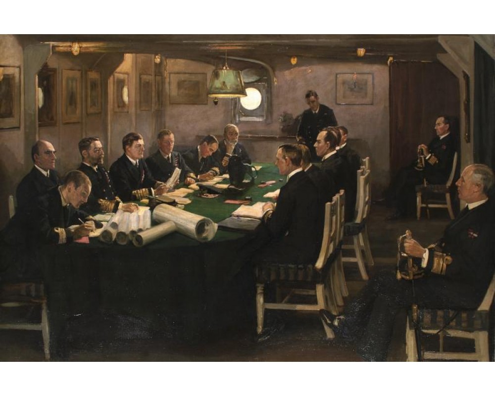 War Room – depicts surrender of the German High Seas Fleet on board of HMS Queen Elizabeth (November 1918)