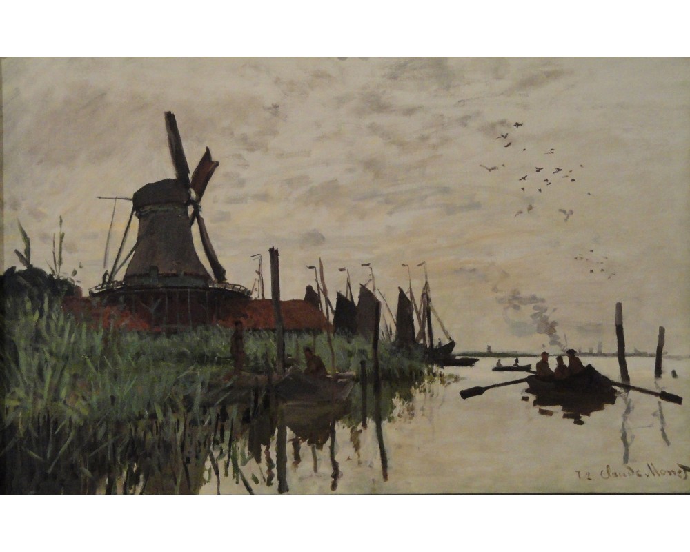 Windmill and Boats near Zaandam