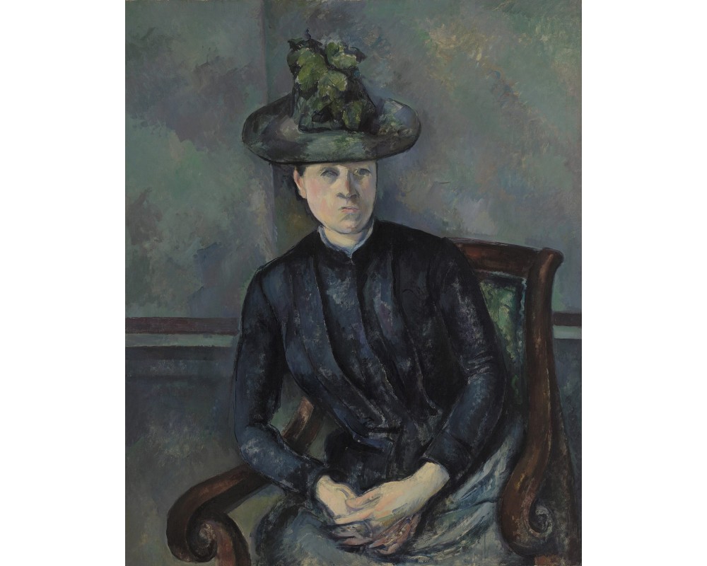 Woman in a Green Hat (Madame Cézanne)