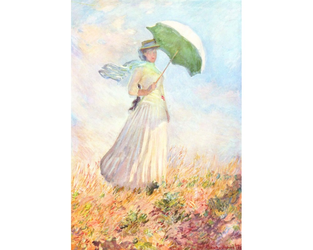 Woman with a Parasol, Facing Right