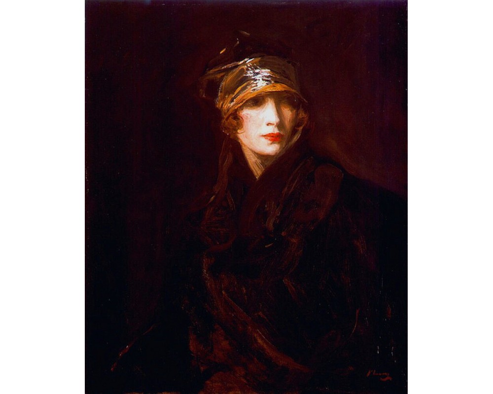 Woman with golden turban, Hazel Lavery née Hazel Martyn