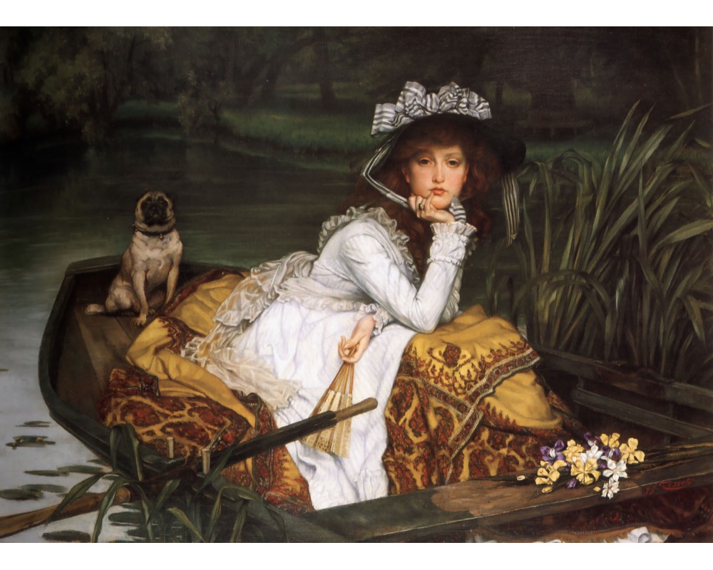 Young Lady In A Boat